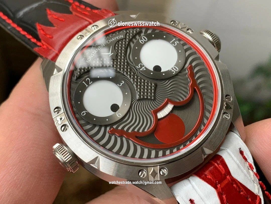 Konstantin Chaykin Joker Grey Dial 24collector leather strap