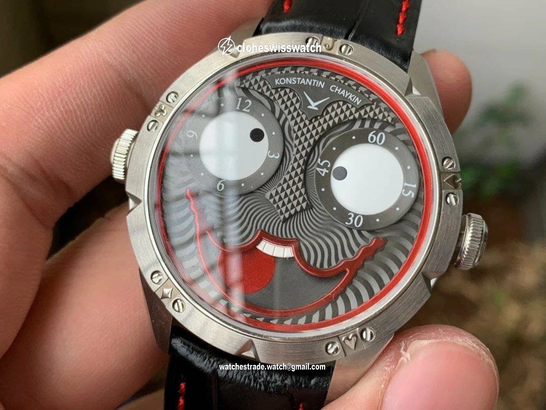 Konstantin Chaykin Joker Grey Dial 24collector leather strap