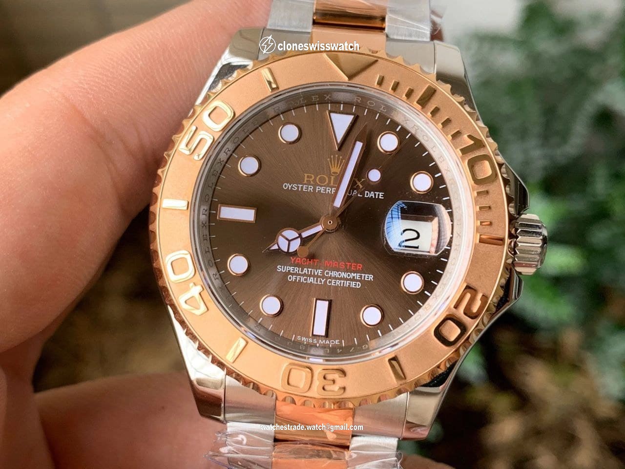 Rolex Yacht Master 126621 SS/RG GMF 1:1 Best Edition Brown Dial on SS/RG Bracelet SA3235