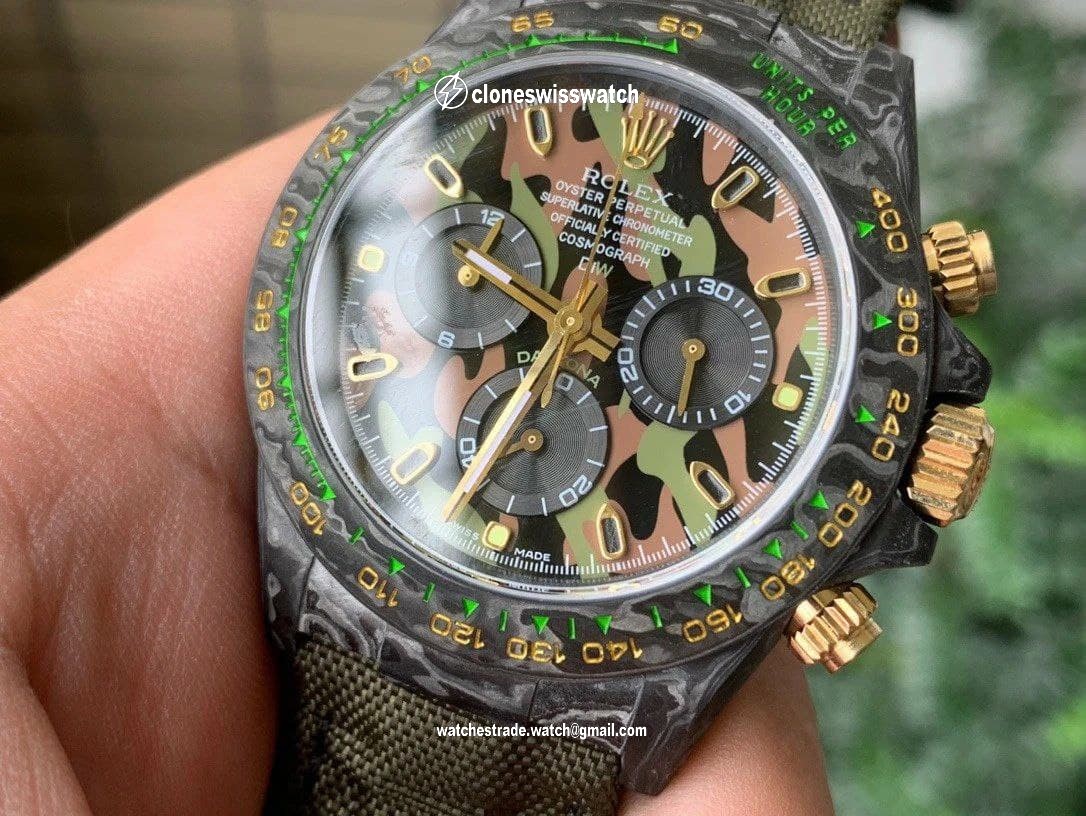 Rolex Daytona DIW Carbon FC/NY Camuflage 1:1 Best Edition Version