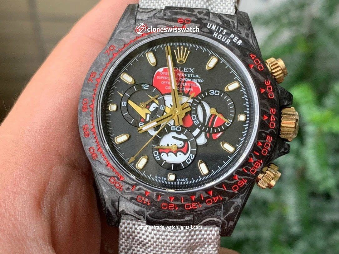 Rolex Daytona DIW Carbon Black Red FC/NY 1:1 Best Edition Version