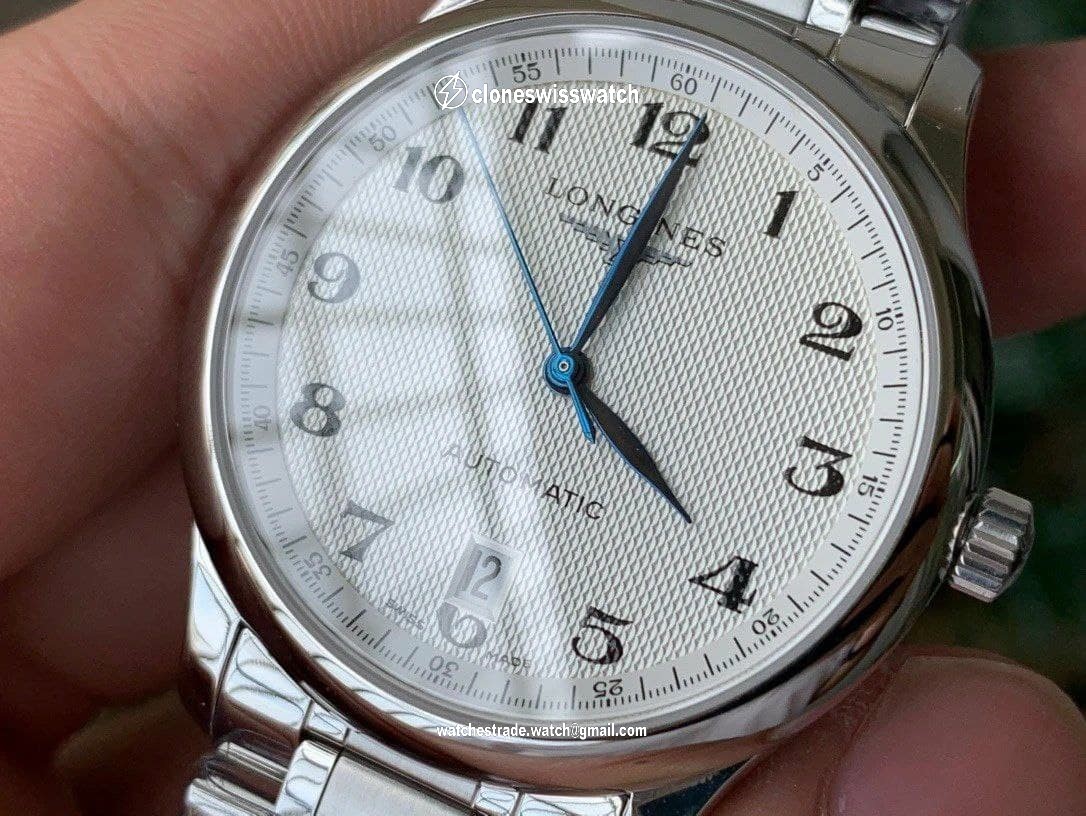 Master Collection SS 1:1 Best Edition White Textured Dial on SS Bracelet A2892