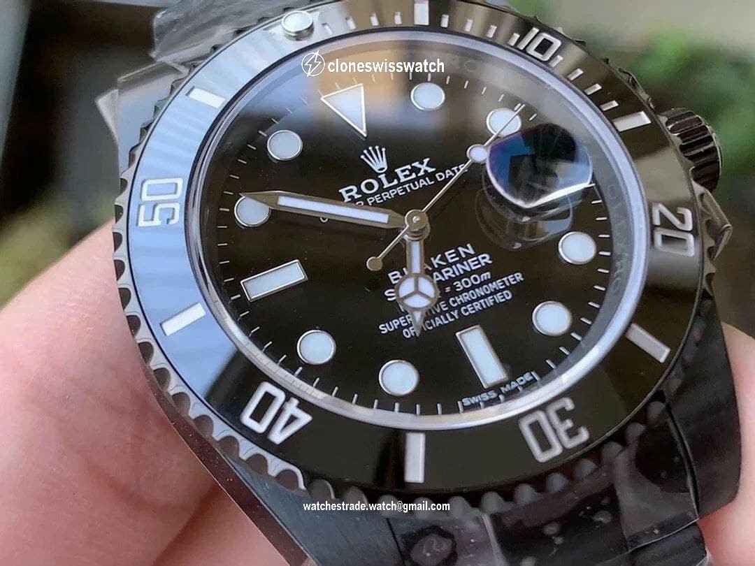 Submariner 116610 Blacken DLC Black 904L Steel V6F 1:1 Best Edition VS3135 V2