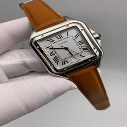Cartier De Santos Classic Case Silver White Dial