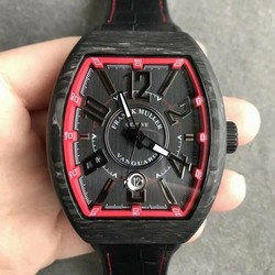 Vanguard Automatic Carbon Black/Red Carbon Dial on Black Nylon/Rubber Strap NH35A