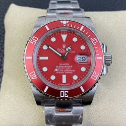 Submariner 116610 Blacken DLC Red 904L Steel 1:1 Best Edition VS3135 V2